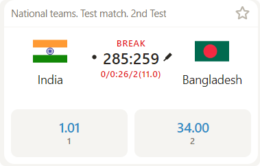 Official Match Cover - India vs Bangladesh in the National Teams Championship with Team Logos & Vibrant Graphics