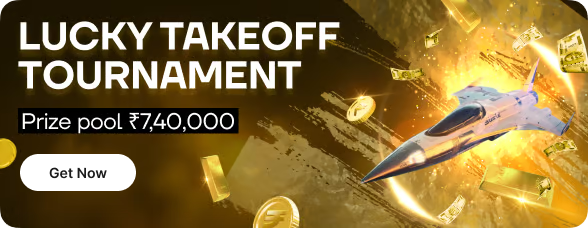 Promotional Banner for Luck Take Off Tournament - ₹7,40,000 Prize Pool